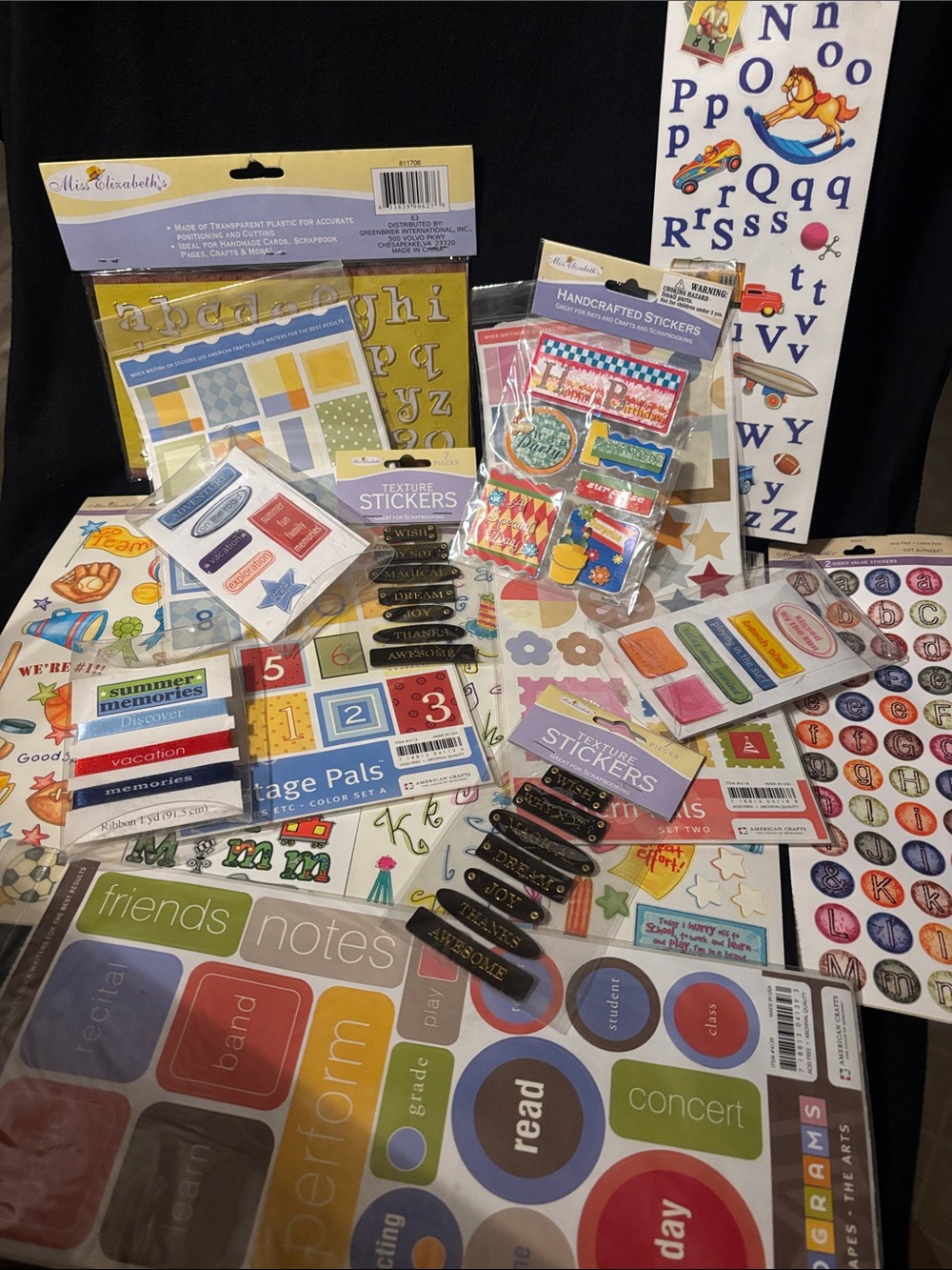Lot of Craft Stickers Variety Fun Scrapbooking